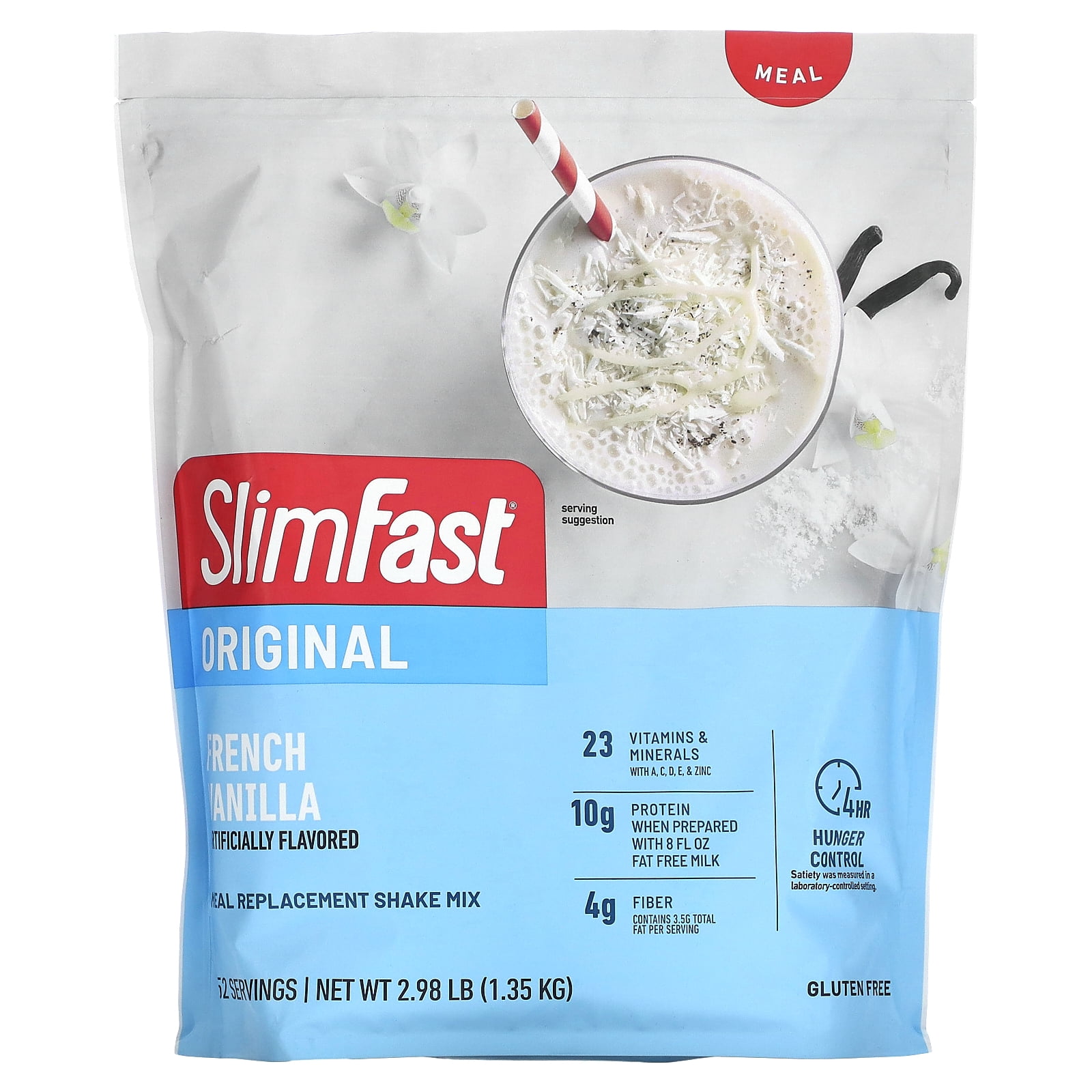SlimFast Original, Meal Replacement Shake Mix, French Vanilla, 2.98 lb