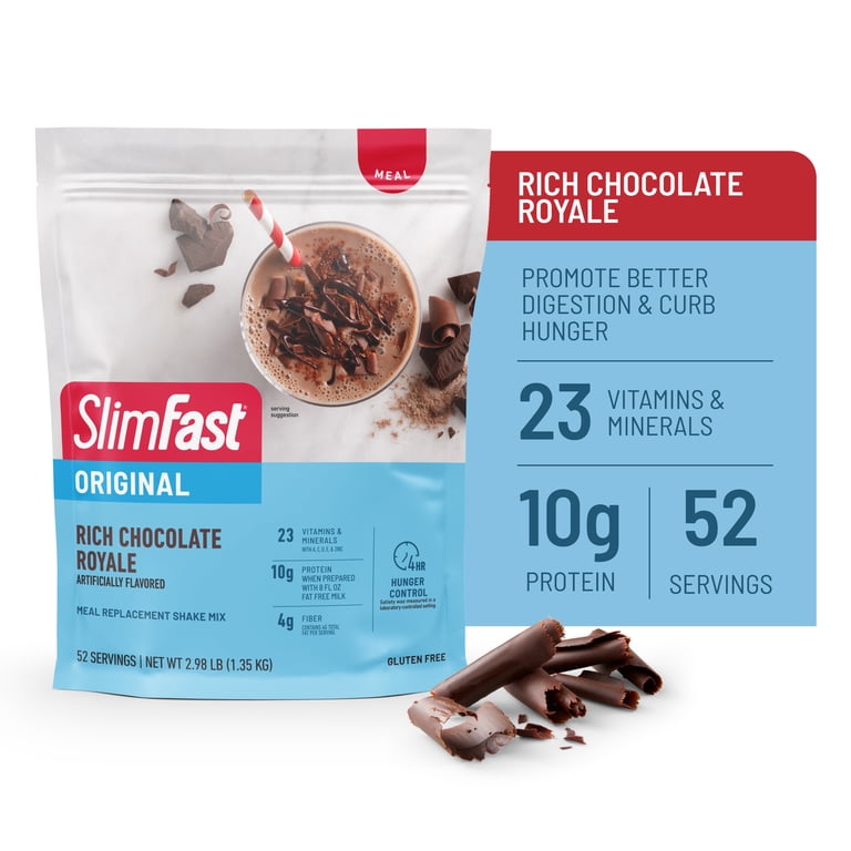 SlimFast Original Meal Replacement Shake Mix, Rich Chocolate