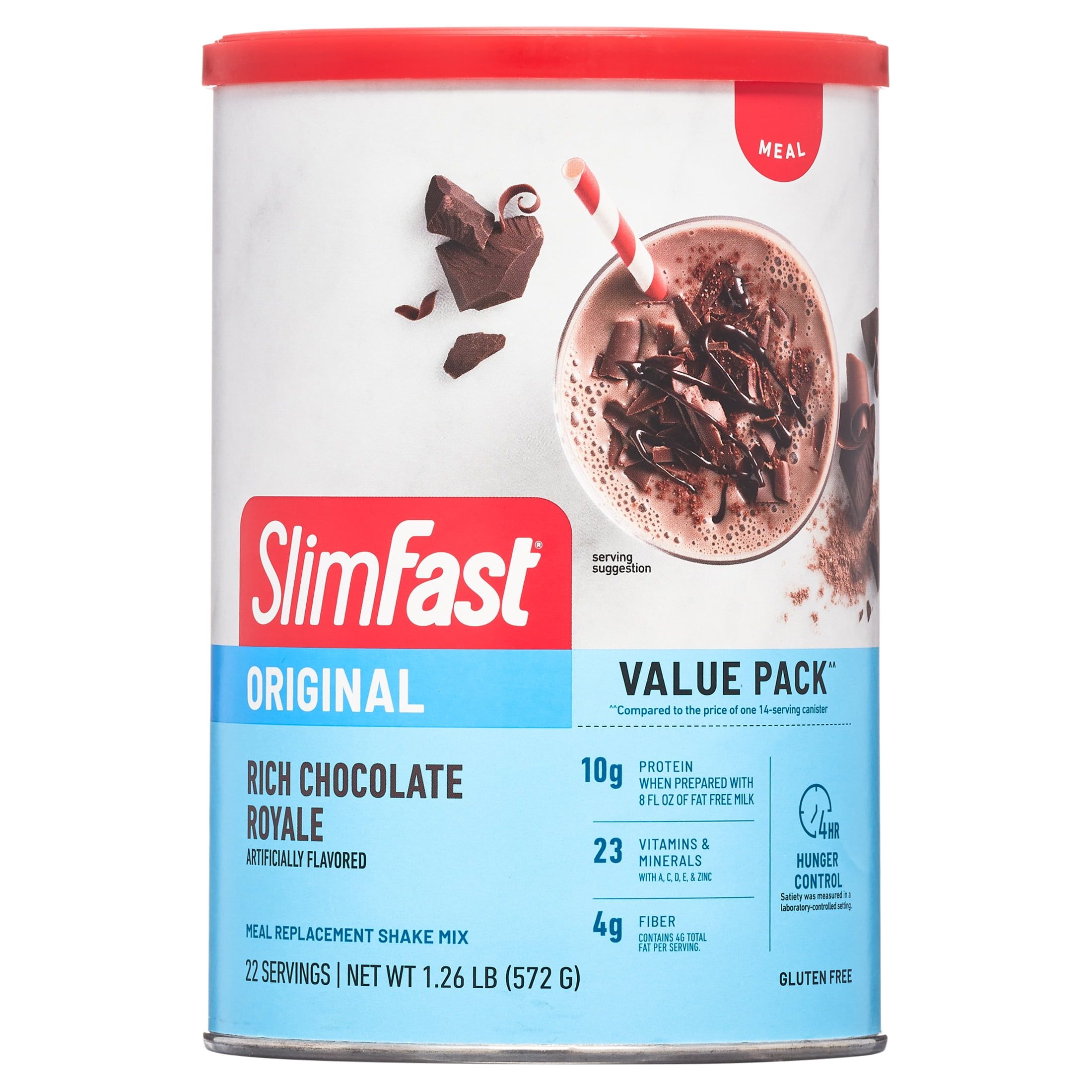 SlimFast Original Meal Replacement Shake Mix, Rich Chocolate Royale, 20