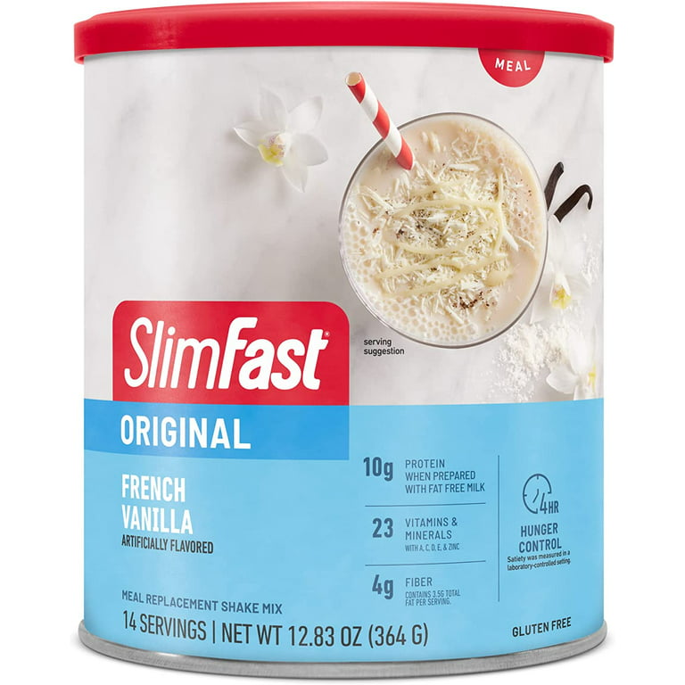 SlimFast Meal Replacement Shake Mix, Original, French Vanilla - 12.83 oz