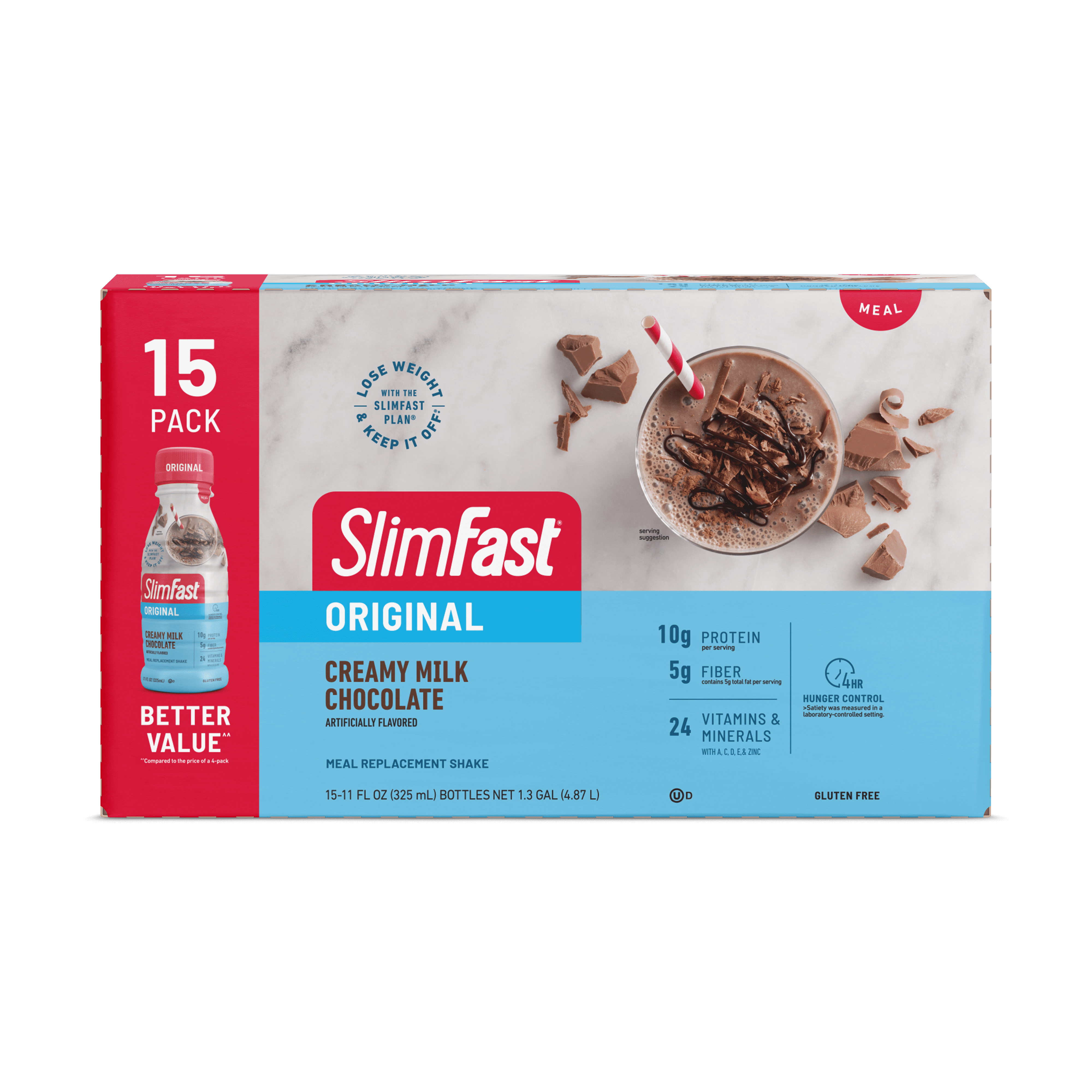 Slimfast Advanced Nutrition High Protein Meal Replacement Shakes - Creamy  Chocolate - 11fl Oz/15pk : Target