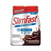SlimFast Original Meal Replacement Shakes, Rich Chocolate (Pack of 6)