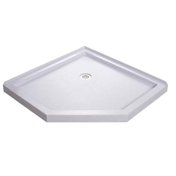 SlimLine Neo Shower Base - White - 42 in. x 42 in. - Slip-Resistant