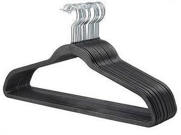 Only Hangers Space Saver Plastic Tier Slimline Clothes Hanger, Black