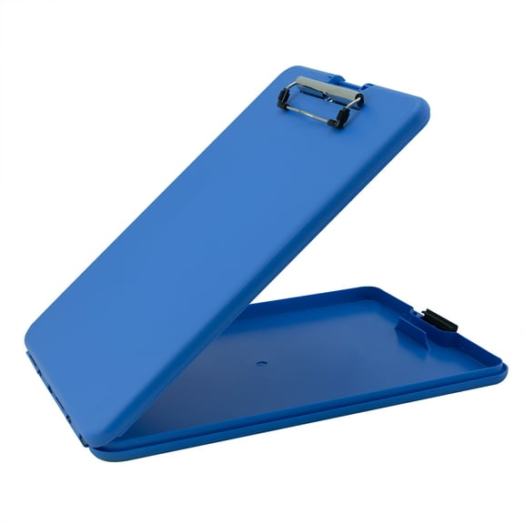 SlimMate Storage Clipboard, 1/2" Clip Cap, 8 1/2 x 11 Sheets, Blue