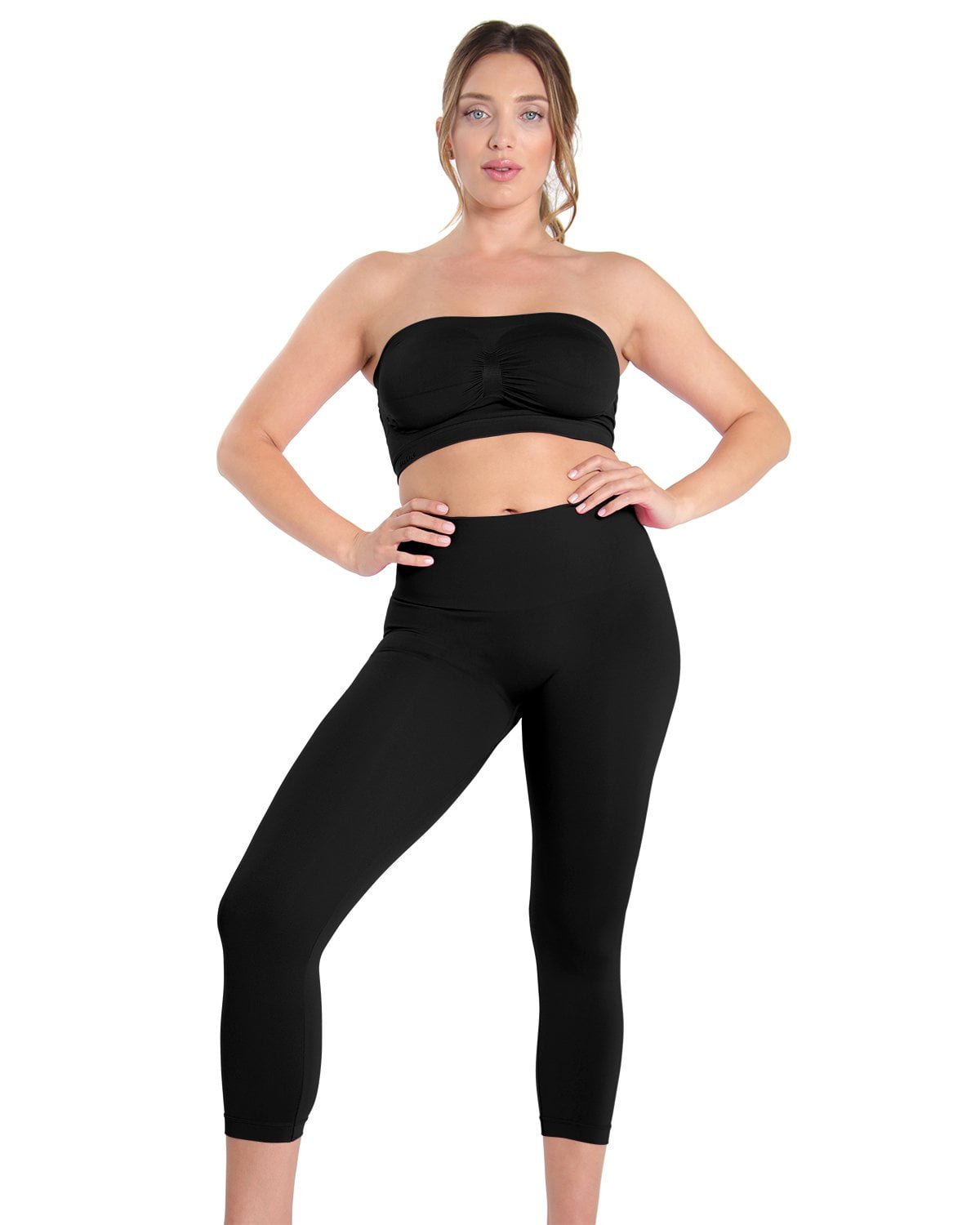 High Waist Tummy Control Full Length Legging Compression Top Pants