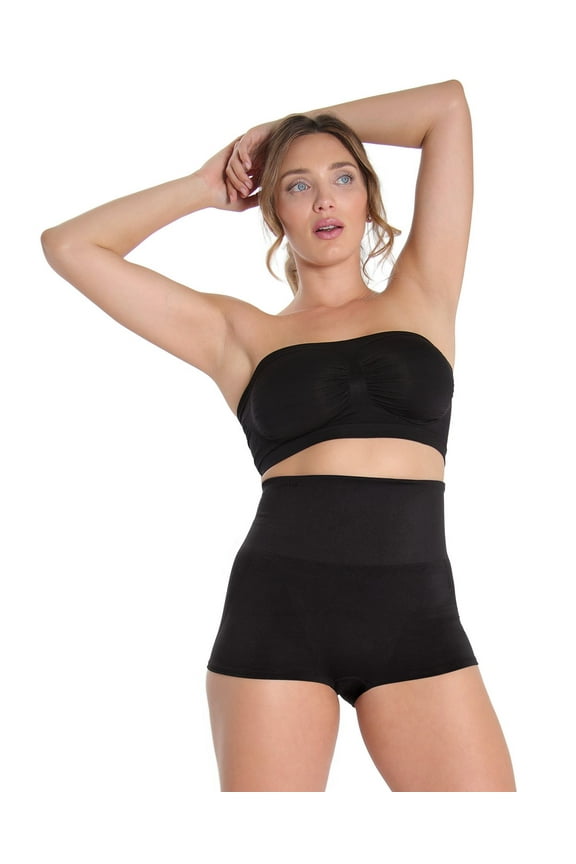 SlimMe High-Waisted Shaping Boyshorts - Boys - Male, Large, Fusion Coral