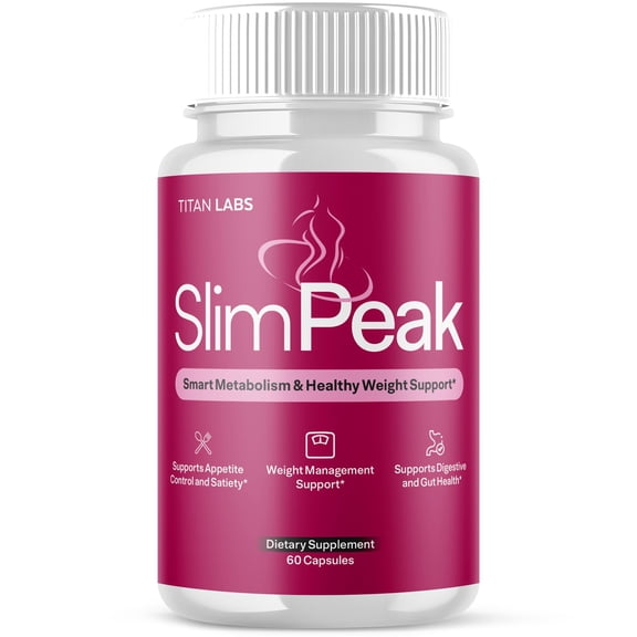 SlimPeak Advanced Formula Pills Supporting Your Active Lifesyle Naturally Slim Peak 60 Capsules