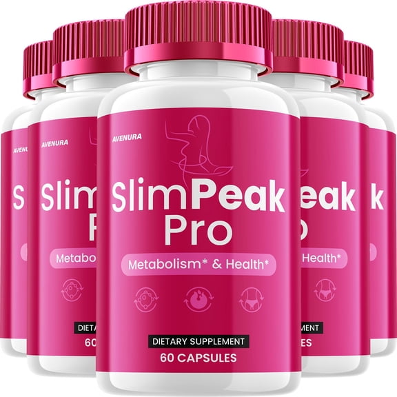 SlimPeak Pro Capsules – Weight Support Natural Blend Formula, Extra Strength, 5 Pack, 300 Capsules