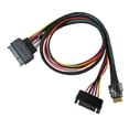 thumbnail image 1 of SlimSAS 4-Lane to U.2 (SFF-8639) PCIe Gen4 Cable, 1 of 6