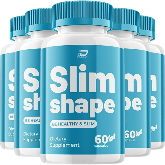SlimShape Keto Capsules – SlimShape Pills Advanced Formula, Maximum Strength, 5 Pack, 300 Capsules