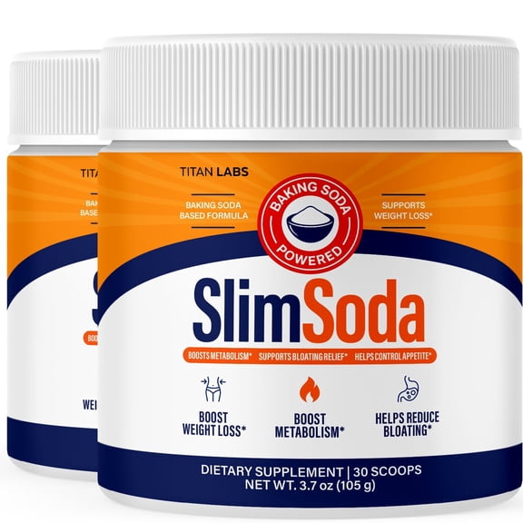SlimSoda Powder Advanced Formula Supplement to Support Active Lifestyle (2 Pack)