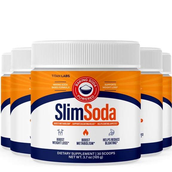 SlimSoda Powder Advanced Formula Supplement to Support Active Lifestyle (5 Pack)