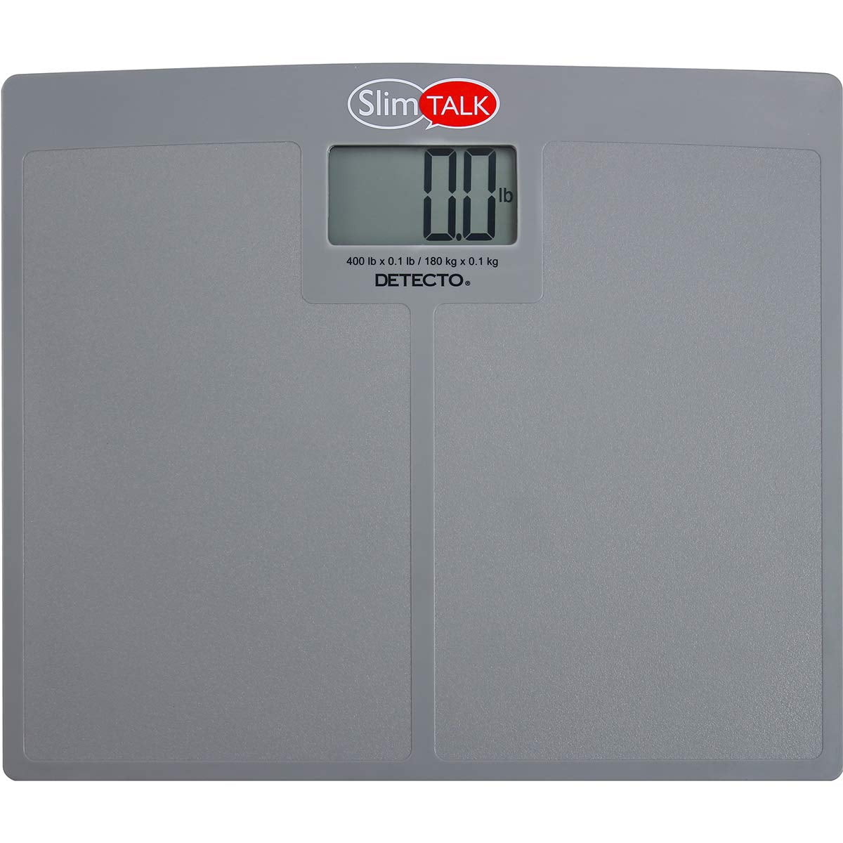 SlimTALK Talking Bathroom Scale by Detecto- 400lb Weight Capacity ...