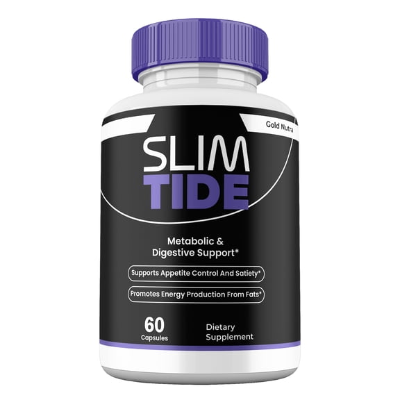 SlimTide Capsules, Maximum Strength All Natural Formula, Slim Tide Pills Supplement, 60 Capsules per Bottle (1 Pack)