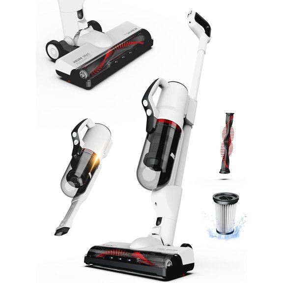 SlimVac Pro Cordless Vacuum Cleaner for - 2200mAh , High Suction Power, Lightweight, Detachable Handheld with HEPA Filter - Multi-Surface Cleaning for Carpets, Hard Floors,