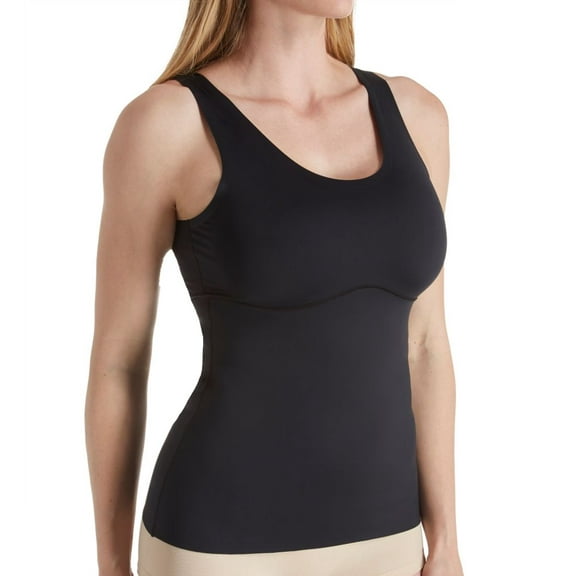 SlimMe Women's Seamless Double Layer Shaping Cami - Womens - Female, Medium, Black