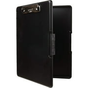 Dexas Slimcase 2 Plastic Clipboard with Storage and Side Opening, Black