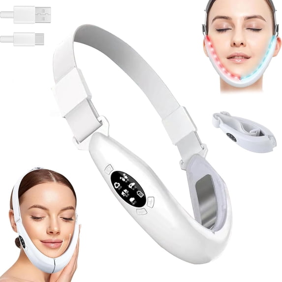 Slimdefine Face Massager - Slimdefine V Face Beauty Device, Double Chin Reducer V Line Face Lifting Machine, Slimdefine Jawline Massager, with 8 Modes & Adjustable Intensities
