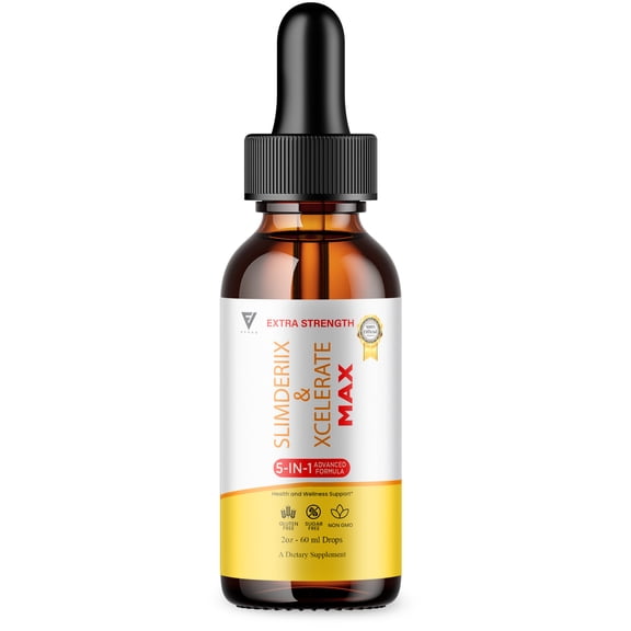 Slimderiix & Xcelerate Max Drops Health and Wellness Supplement (2oz)