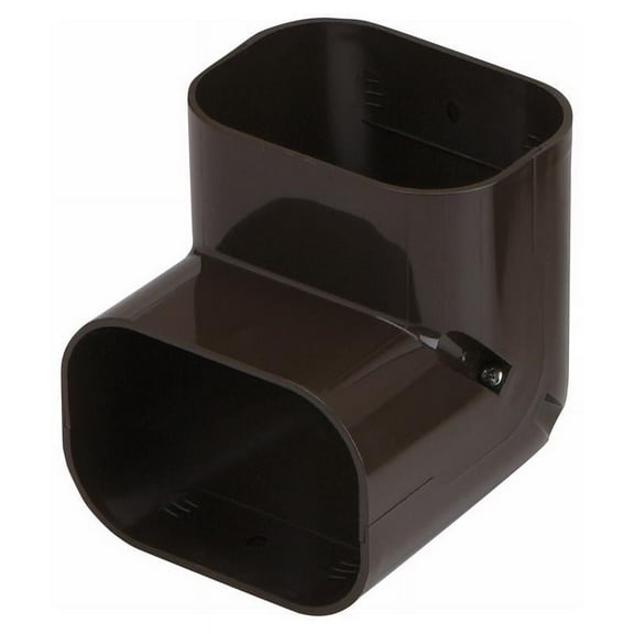 Slimduct Line Set Covers 4.63 in. W X 4.63 in. H Brown