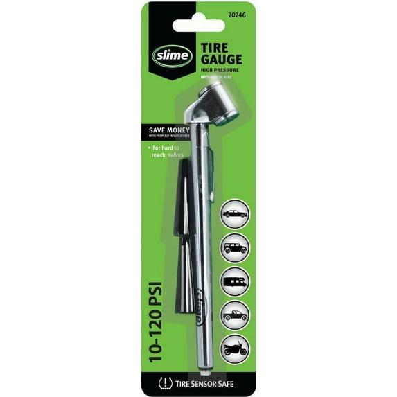 Slime 10-120 PSI Dual Gauge - 20246