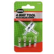 Slime 20088 4-Way Valve Tool with 4 Valve Cores