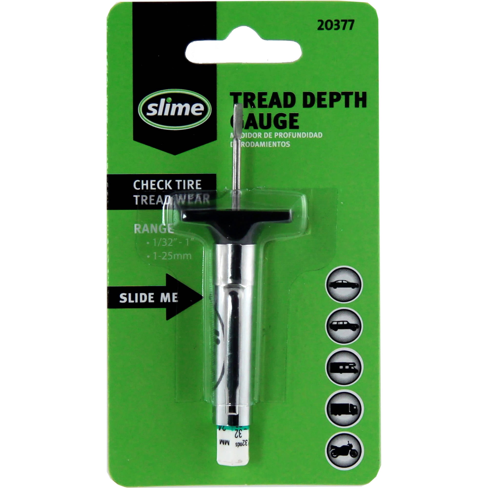 Slime 20377 Tread Depth Gauge
