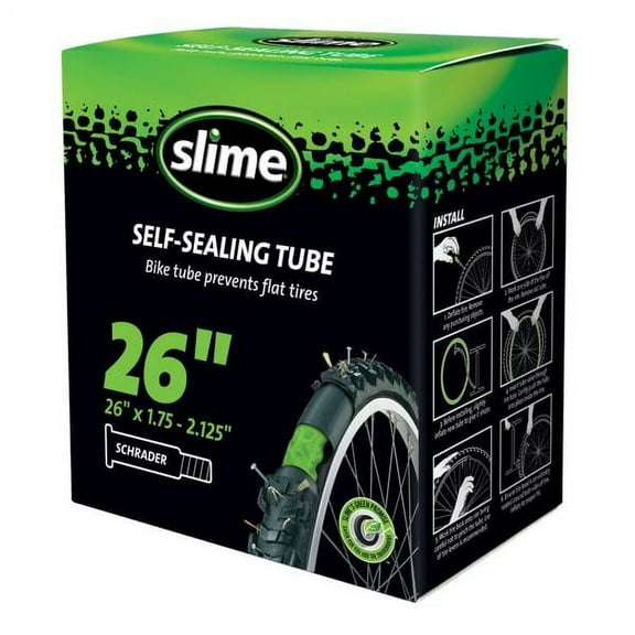 Slime 30045 Smart Tube Self-Sealing Bicycle Inner Tube, 26"