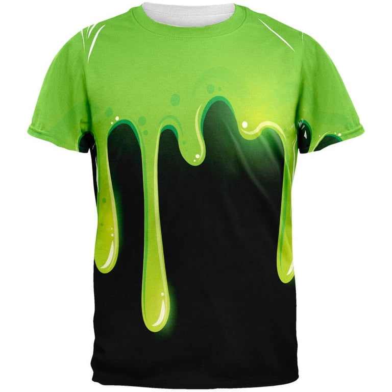 Slime All Over Adult T-Shirt - X-Large - Walmart.com