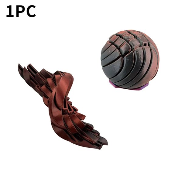 Slime Ball Fidget 3d Printed Portable Twistsphere Fidget Gear Liquid Flow Ball With Rotating Design Anxiety Relief