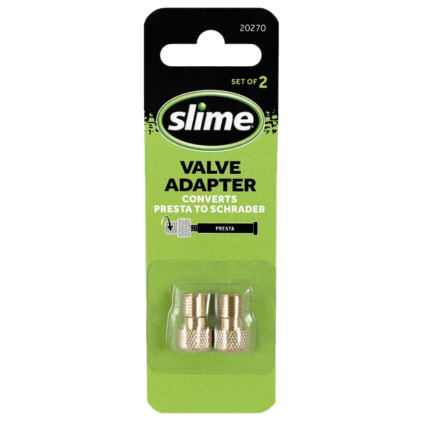Slime Bicycle Tire Valve Adapter Presta to Schrader (Standard)