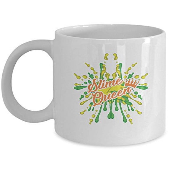 Queen 11 oz Coffee Mug - Slime White Ceramic Gift