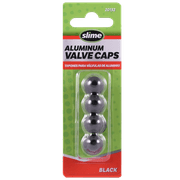 Slime Custom Series Black Anodized Metal Valve Caps - 20132