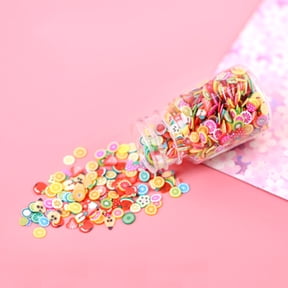 Slime Decorative Fruit Slice Filler 20ML Bottle Packed for DIY Craft Kits Crystal Clay Toy Toddlers Favor Accs