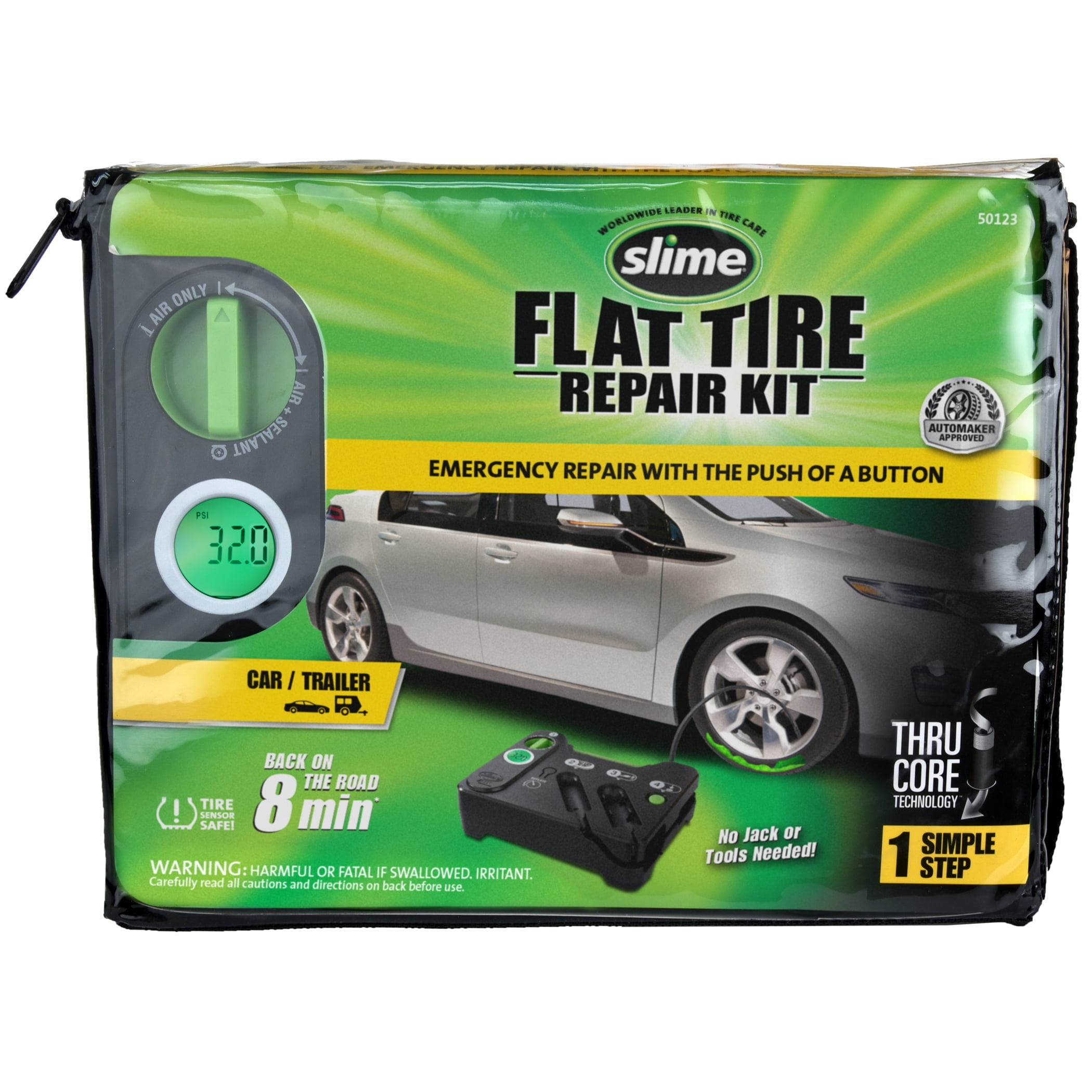 Slime Digital Emergency Flat Tire Repair Kit 50123