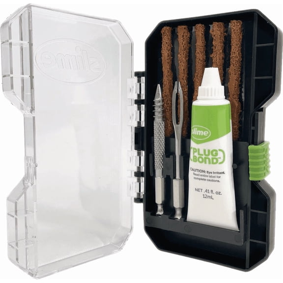 Slime Drill Bit Tire Plug Kit - Pack of 2  Professional & DIY Use, Standard Battery Platform