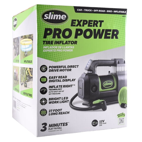 Slime Expert Pro Power 12 Volt Tire Inflator - 40078
