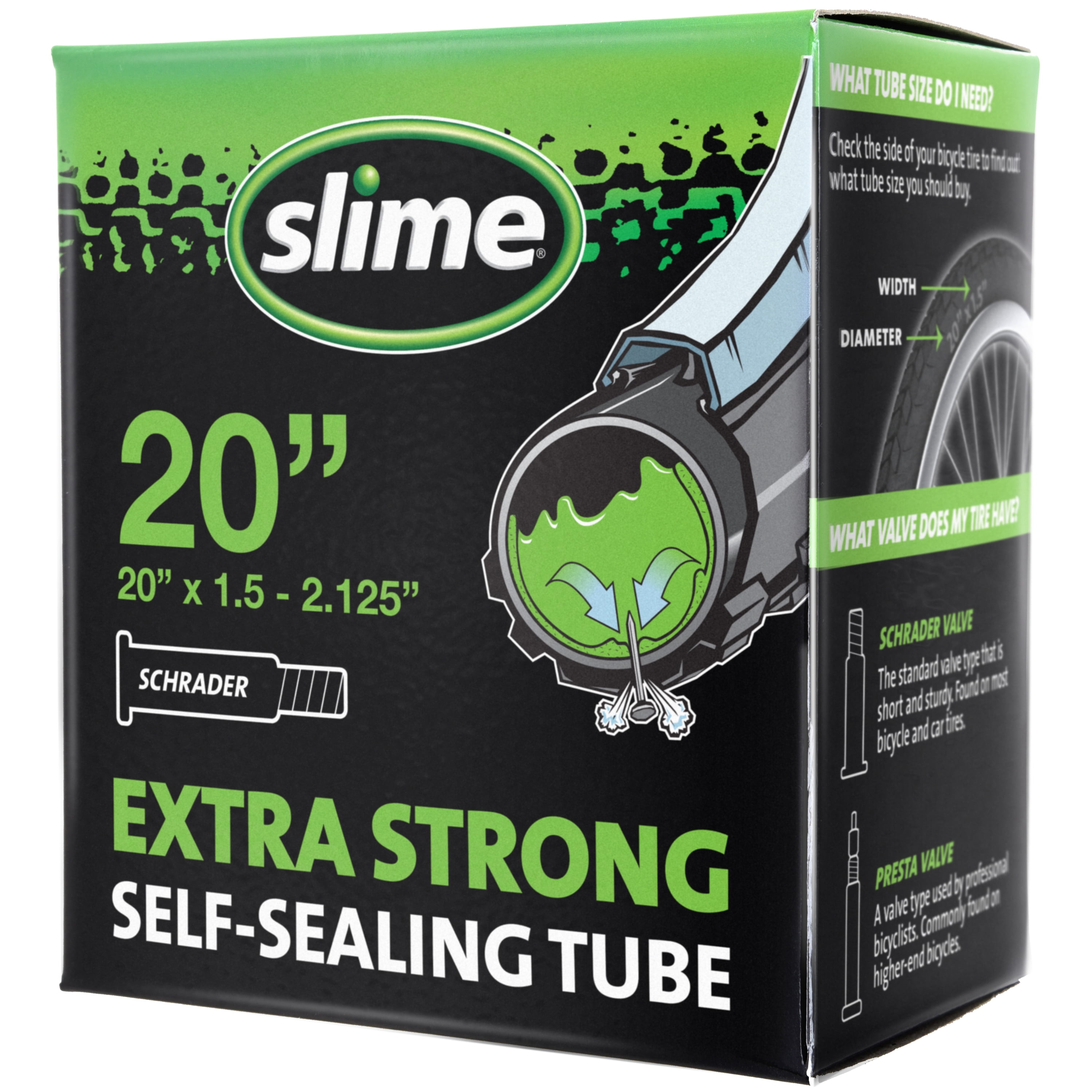 Slime Smart Tube Chambre à air pour vélo 20 pouces 37/54-406 Schrader