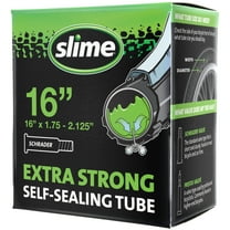 Slime Extra Strong Self-Sealing Bicycle Tube Schrader Valve 16" x 1.75-2.125"