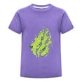 thumbnail image 1 of Slime Flame Green Goo Preston Playz Kids Gamer Tee – Flame T-Shirt for Boys Girls Summer Wear Graphic Top, 1 of 4