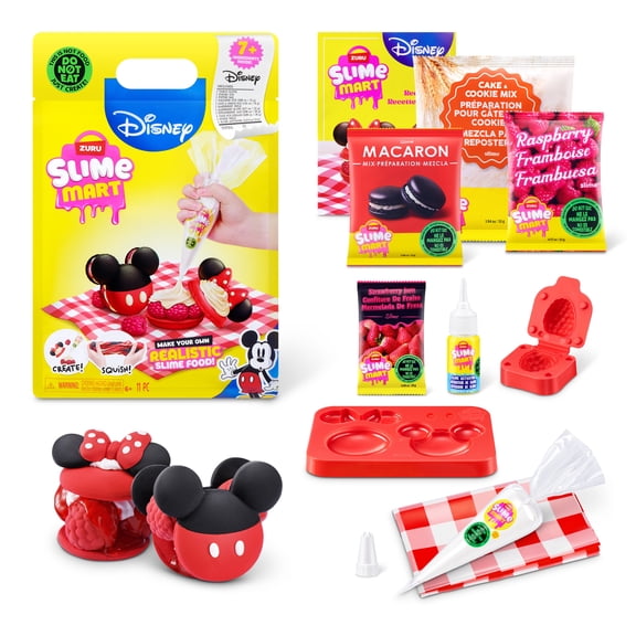 Slime Mart Disney Shopping Bag Mickey Mouse Macarons by ZURU - Play Food Themed DIY Slime Kit for Kids Ages 6+