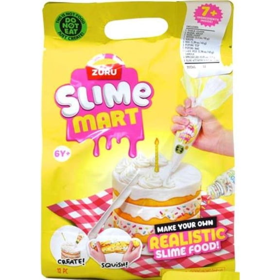 Slime Mart Sprinkle Cake Slime Kit [7+ Ingredients Inside! Make Your Own Realistic Slime Food!]