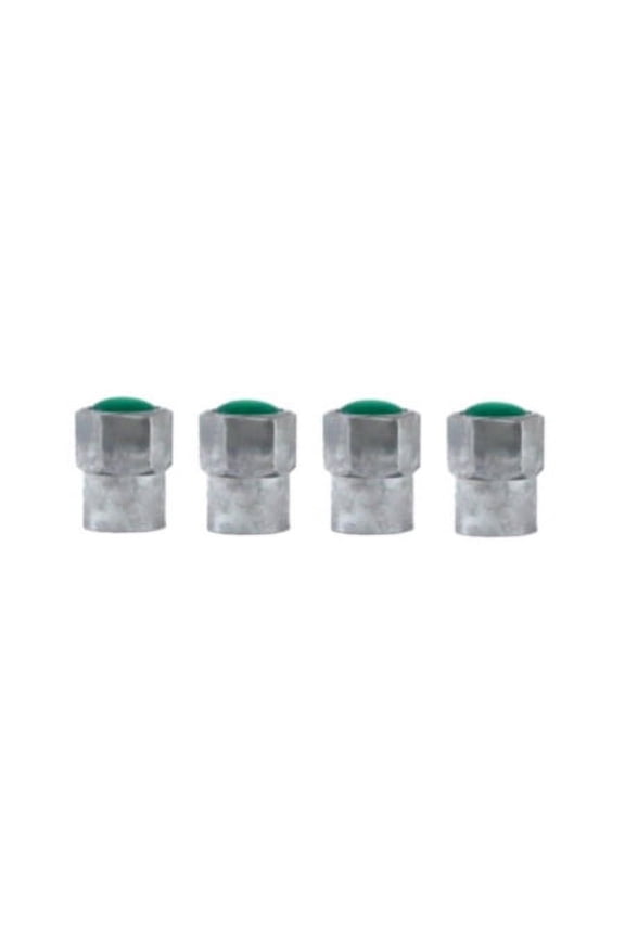 Nitrogen Replacement Metal Valve Caps Green - 20230