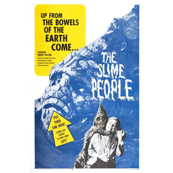 Slime People The Movie Poster 16in x 24in 16x24 Multi-Color Square Adults Western Graphic