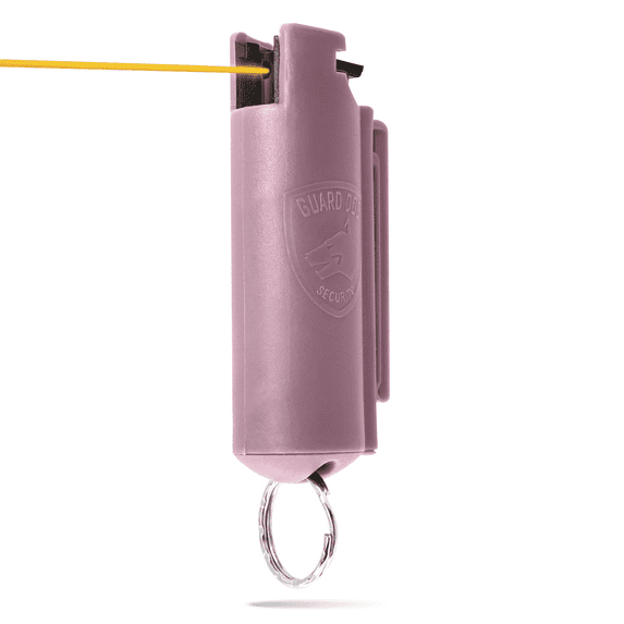 Slime Pepper Spray with Belt Clip, 16ft Range, Charm Pink Keychain Slime Pepper Spray for Protection, Self Defense by Guard Dog Security, 1 pack