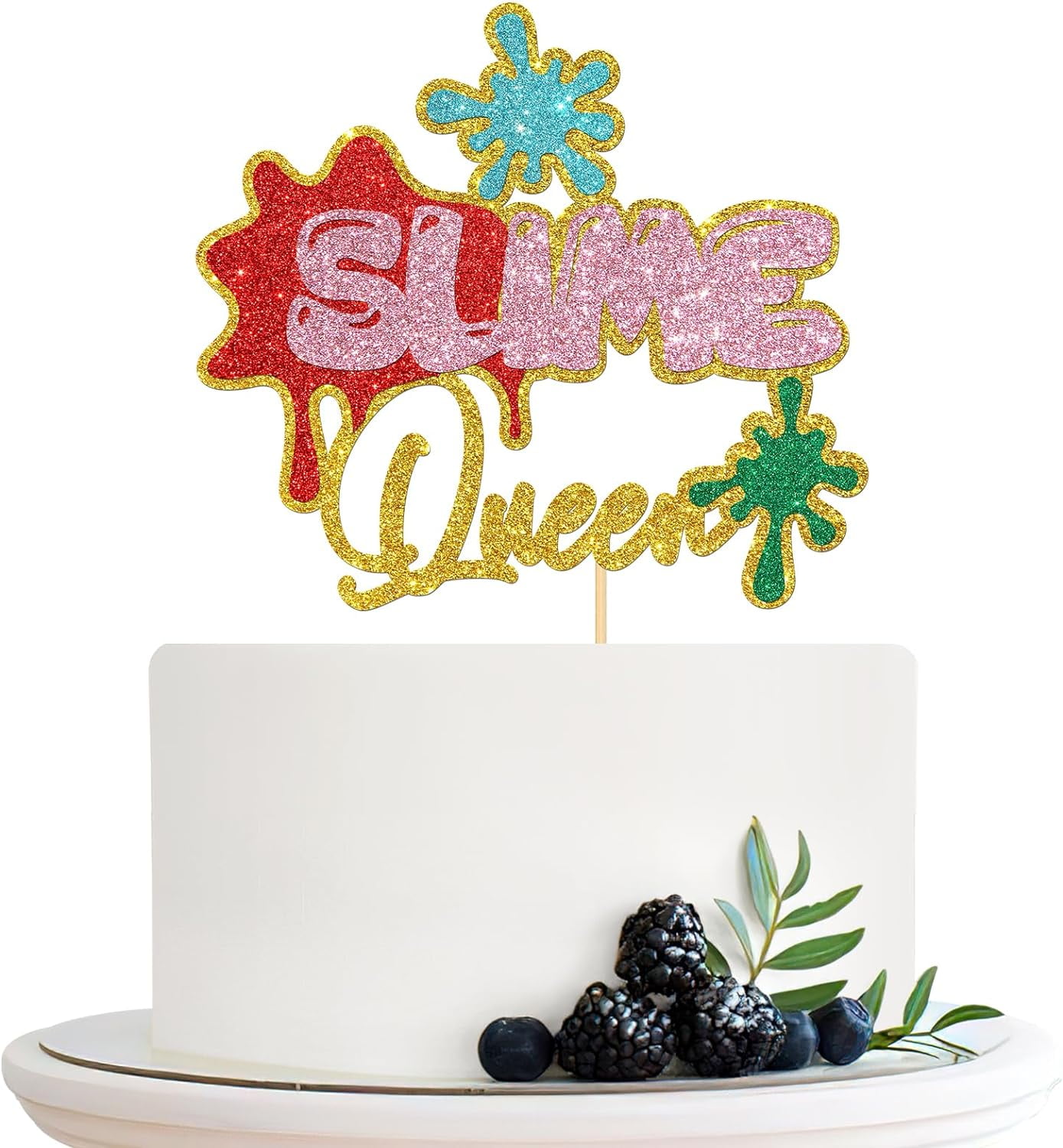 Slime Queen Cake Topper - Happy Birthday Slime Time Art Party ...