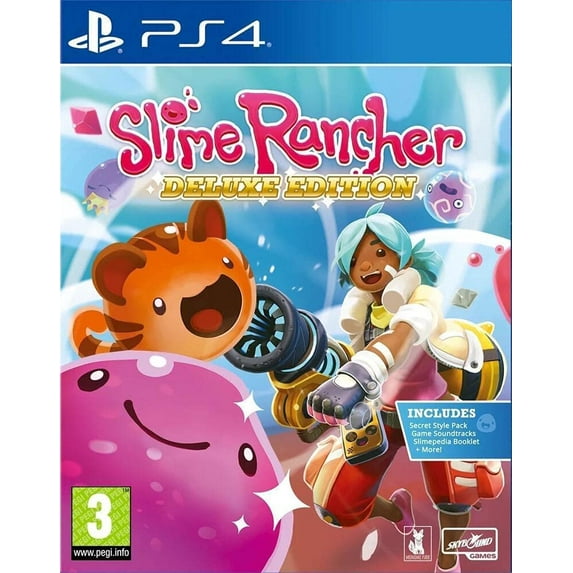Slime Rancher DELUXE Edition (Playstation 4 / PS4) Explore a Vast open World - Discover Dozens of Colorful Slimes