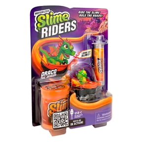 Slime Riders - Slime Toy Race Track Builder with Motorized Rechargeable Car - Draco The Dragon