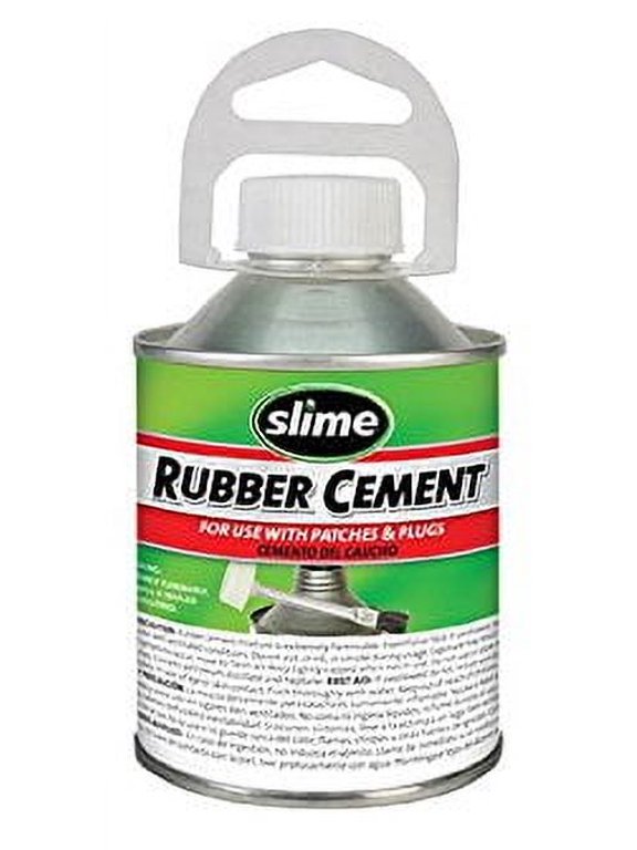 Rubber Cement with No-Mess Brush Applicator 8 Ounces - 1050